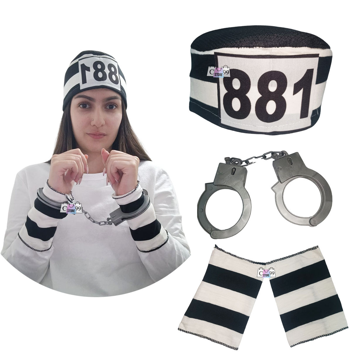 Miniatura 4 de Kit De Accesorios Para Disfraz De Preso